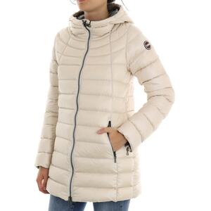 PIUMINO CON CAPPUCCIO BEIGE